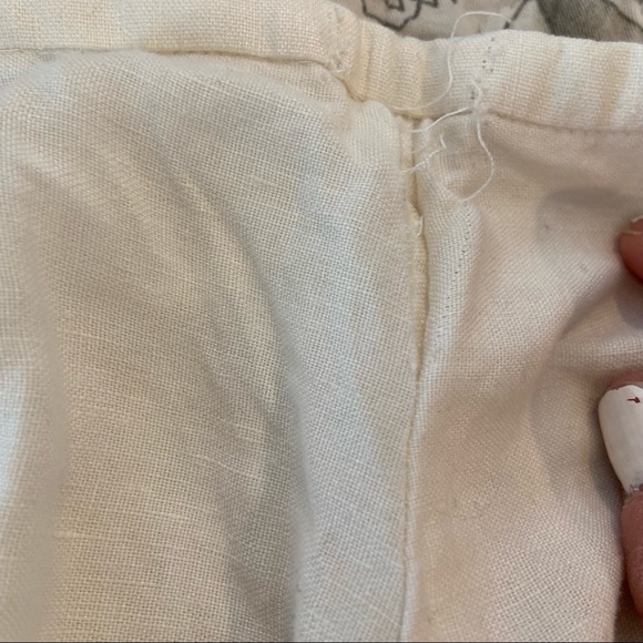 CRAZY HORSE COLLECTION Linen Blend Cottage Prairie Lagenlook Midi Skirt Size 14 - Picture 6 of 8